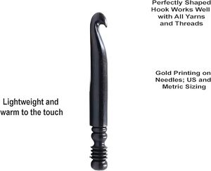 anti-slip wooden <b>crochet</b> <b>hook</b> for better control comfortable grip wooden <b>crochet</b> <b>hook</b> for long sessions natural wood low cost - Product Image 4