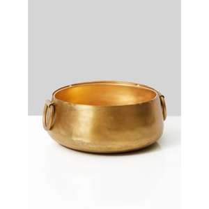 Cuenco de servicio de latón de inspiración antigua para comidas formales y uso diario con detalles únicos y alta durabilidad - Product Image 4