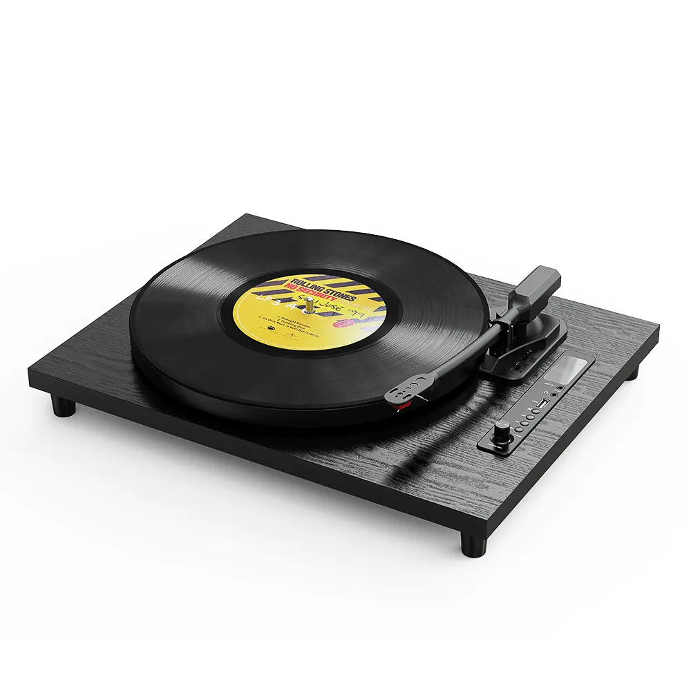 Chất lượng cao Turntable 3 tốc độ Bluetooth ghi Player với RCA jack xách tay Vinyl ghi Máy nghe nhạc
