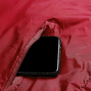 Veste de pluie matelassée à capuche décontractée conçue sur mesure avec fermeture éclair imperméable motif à carreaux pour les jeunes saison d'hiver en toile - Product Image 5