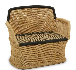 Premium Quality Portable Blue 2 Seater Armrest Sofa <b>Chair</b> for Living Room Balcony Indoor Outdoor Main Hall Lightweight Sofa - Product Image 5