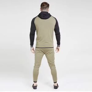 Ensemble survêtement personnalisé pour homme 2026, 100% coton, molleton uni, avec broderie, sweat-shirt à capuche, pantalon de survêtement évasé et empilé pour l'hiver - Product Image 4