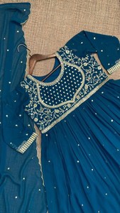 ลําดับเย็บปักถักร้อยหนัก Lehenga Choli พร้อม Dupatta ชุดยาว Georgette ที่สวยงามสําหรับงานแต่งงานกิจกรรมพิเศษ 2 สี - Product Image 6