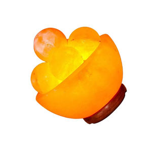 100% naturel pur rose de l'Himalaya sel feu bol lampe OEM cristal de roche lampe Pakistan fabriqué à la main vraie touche taille personnalisée vacances - Product Image 5