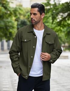 Moda 2025 Casual moda chaquetas con cremallera ropa de hombre colores contrastantes camisas de malla a cuadros chaquetas de hombre estilo de moda - Product Image 4