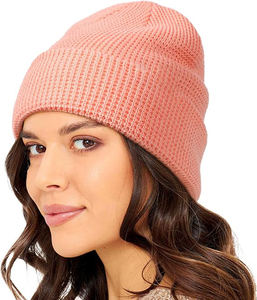 Gorro de punto con Cable único de marca personalizada unisex, gorro largo holgado con estilo ligero, estilo diferente con extrema comodidad - Product Image 1