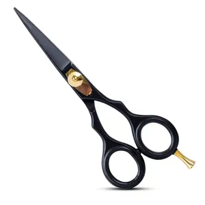 Barbier Barbe Ciseaux Cheveux Professionnel En Acier Inoxydable Avec Poignée En Acier Inoxydable Droite Amincissement Pointu - Product Image 5