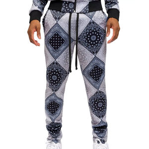 Ensemble 2 pièces 100% coton avec logo personnalisé pour hommes, survêtement de jogging respirant avec sublimation lourde pour la saison d'hiver - Product Image 4