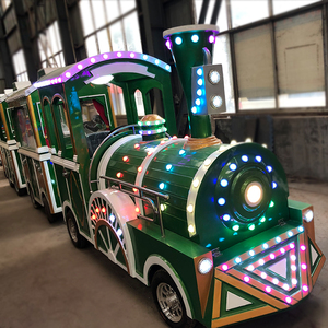 Nouvelle entreprise rentable coloré de haute qualité <span class=keywords><strong>parc</strong></span> d'attractions, mini train <span class=keywords><strong>vert</strong></span> touristique sans piste à vendre - Product Image 3