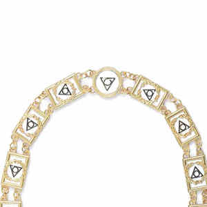 Precio bajo Worshipful Masters Collar Nuevo estilo Hecho a mano Vestido completo Masonic Regalia Collares de cadena - Product Image 4