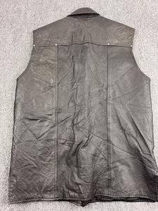 Vintage Original de cuero bordado chaleco Biker sin mangas de alta calidad por encargo nuevo estilo 2025 chalecos - Product Image 4