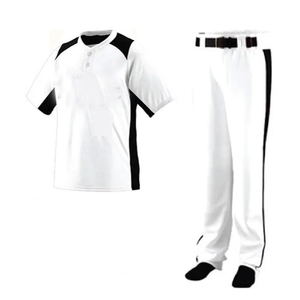 Ensemble d'uniformes de baseball personnalisés pour jeunes Maillot boutonné avec broderie T-shirts de baseball de l'équipe vierge sublimés pour le softball - Product Image 1