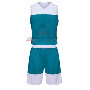 Uniforme de basket-ball sur mesure respirant grande taille pour l'été, vêtements d'équipe 100% polyester pour hommes - Product Image 2