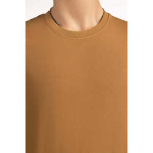 T-shirts en coton biologique 100% coupe ajustée, coupe slim, t-shirt uni pour le fitness, teinture unie, poids du tissu 200 grammes, 305MN-TS-SS25 - Product Image 1