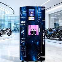 Distributeur automatique multifonctionnel pour le nettoyage et l'élimination des odeurs des casques, à usage public et sécurisé