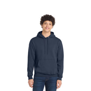 Sweatshirts à capuche en coton mélangé avec cordon de serrage, coupe confortable pour temps froid et usage quotidien OEM pour hommes - Product Image 1