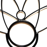 Éventail de feu en métal léger pour jonglerie, modèle Lotus moyen, avec cadre en acier