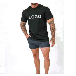 Oversized Loose Fit Men's T-Shirts 100% Cotton Worsted Short Sleeve Custom Logo High Quality Wholesale Cheap Custom Brand - Product Image 3
