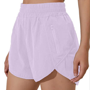 Pantalones cortos de calidad Pantalones cortos para correr para mujer Bolsillo de cintura alta Entrenamiento deportivo Pantalones cortos atléticos de secado rápido Pantalones al por mayor de secado rápido - Product Image 6