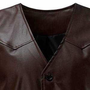 Chaleco de Cuero para Hombre, el Mejor Producto de Invierno, Ropa Casual para Exteriores, Transpirable, de Alta Calidad, Estilo Personalizado - Product Image 4