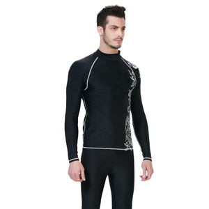 High Quality OEM Compression Long Sleeve Gym Rash Guard Anti-UV Quick Dry 100% Polyester Custom Logo Digital Sublimation - Product Image 1