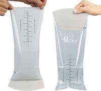Sacs à vomi jetables avec valve, 1000 ml, bleus, anti-fuite, pour couches, hôpital, voyage et mal des transports – Prêts à l'expédition