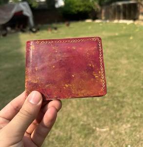 Anwar Enterprises <b>Men's</b> Genuine Leather Wallet Vintage Style Landscape Pattern RFID Blocking Customizable Size Open Fold Closure - Product Image 2