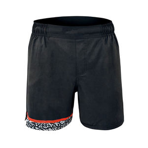 Shorts MMA personnalisés vierges pour le kick-boxing, le grappling, l'entraînement, taille élastique, respirant, confortable, en spandex/polyester - Product Image 5