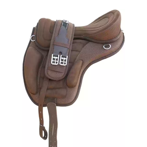 Highest Quality Genuine Leather English Dressage Horse Riding Equestrian Saddle Complete Set Wood/Plastic <b>Tree</b> Durable Racing - Product Image 6