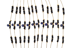 Bracelet en acier inoxydable plaqué pierres de zircon imitation perle DAFNI BIG PAZAR - Cadeau tendance fabriqué à Istanbul - Product Image 5