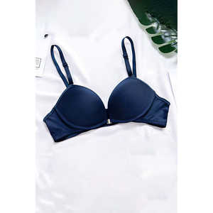Blue <b>Front</b> <b>Open</b> Soft Padded <b>Bras</b> - Product Image 5