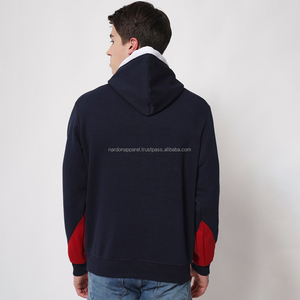 Nardon Apparel Unisex Pullover Hoodies Custom Logo <b>Colour</b> <b>blocked</b> for Winter Wholesale Men's Winter Hoodie - Product Image 2