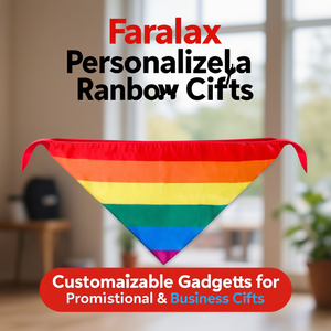 Bandana Personalizzata Arcobaleno Faralax, Gadget Personalizzabili per Regali Promozionali e Aziendali - Product Image 3