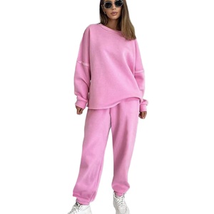 Sweat-shirt à capuche décontracté pour femme à manches longues et col rond, effet délavé, avec logo personnalisé sur le devant - Product Image 5