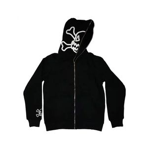 Sudaderas con Capucha y Cremallera para Hombre, 100% Algodón, Felpa, de Alta Calidad, con Logotipo Personalizado Bordado, Impresión Digital, Bolsillo con Cremallera, Transpirables, Unisex, para Invierno - Product Image 1