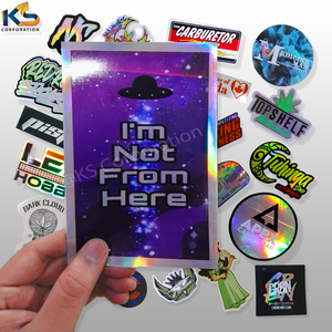 Impresión offset de pantalla de seda UV personalizada, estampado dorado, lámina de vinilo holográfica decorativa impermeable, superficie adhesiva decorativa - Product Image 2