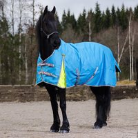 Couvertures d'hiver imperméables pour chevaux 600D/1680D en tissu violet, tailles personnalisables 5'3-7'