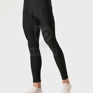 DESIRE SPORTS Pantalons de compression personnalisables pour hommes, de haute qualité, séchage rapide, respirants, en tissu polyester, avec taille élastique - Product Image 4