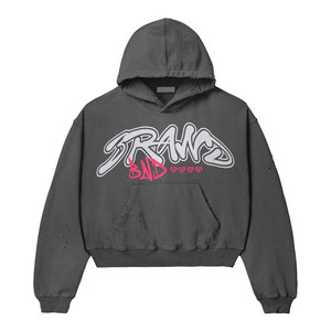 Chándal acampanado apilado de diseño personalizado con precio al por mayor, conjunto de 2 piezas para correr, ropa de buena calidad, chándal Vintage 400GSM - Product Image 2