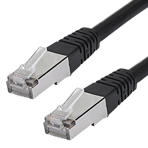 Cavo patch Cat.5e RJ45 LAN SF/UTP nero - Product Image 1