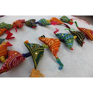 สายแขวนประตูตกแต่งสไตล์โบโฮผ้าฝ้ายหลากสี งานฝีมือถักมาคราเม่หวายแขวนผนัง สำหรับงานศิลปะตกแต่งบ้าน ขายส่ง - Product Image 5