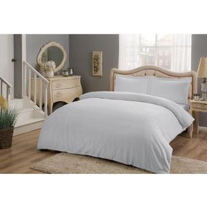 Ensemble de housse de couette en satin double Taç gris basique - Product Image 1