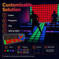 Machine de scène interactive à LED Super Grid, directement de l'usine, jeu de lumières sautillantes pour divertissement domestique en intérieur