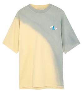 เสื้อยืดพิมพ์ลาย230Gsm สำหรับผู้ชายเสื้อยืดธรรมดาผ้าฝ้ายออร์แกนิคพิมพ์ลายโอเวอร์ไซส์ - Product Image 1