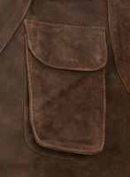 Nouveau gilet en cuir de buffle marron respirant et tendance avec poches, design personnalisé, gilets en cuir vintage