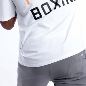 เสื้อยืดคอกลมทรงปกติ พิมพ์ลายสกรีนตามสั่งสำหรับผู้ชาย ผ้าฝ้าย 100% เป็นมิตรกับสิ่งแวดล้อม น้ำหนัก 200 กรัม ระบายอากาศได้ดี ผ้าไม่ยับ - Product Image 5