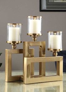 Customizable Modern Home Metal Abstract Ring Iron Stand Home Christmas Birthday Decor Printed Design Metal <b>Candle</b> <b>Holders</b> - Product Image 5