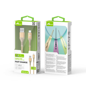 HCB-10-IP 3A 1M Or Câble USB Câble de données de charge rapide pour iPhone - Product Image 1