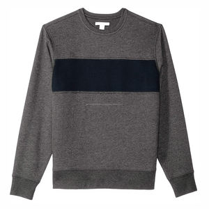 Sweat-shirt à col rond pour hommes avec logo personnalisé Vente en gros de vêtements d'hiver en polyester coton de couleur unie en usine - Product Image 5