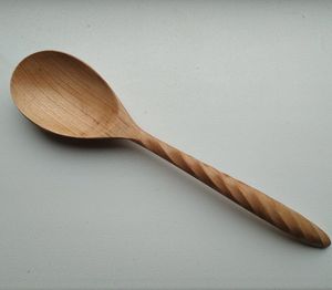 Louche en bois artisanale, finition lisse, durable, manche long, résistante à la chaleur, ustensile de cuisine naturel pour cuisiner et servir - Product Image 6